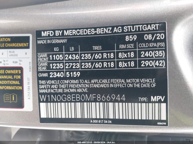 2021 MERCEDES-BENZ GLC 300 4MATIC SUV 9