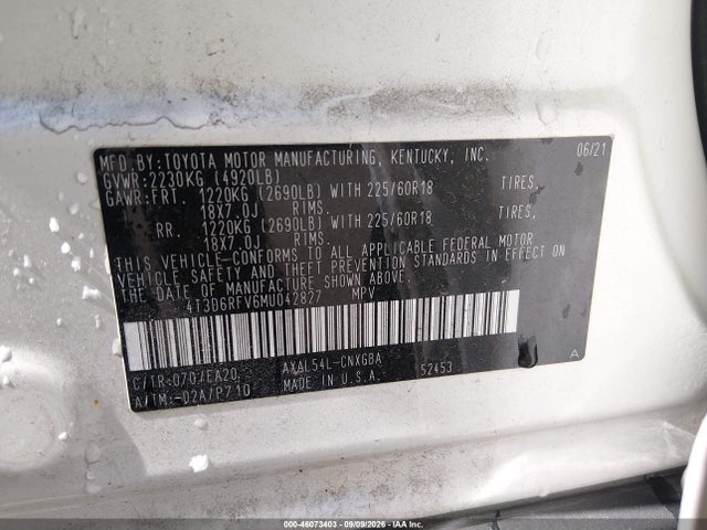 2021 TOYOTA RAV4 HYBRID LIMITED 9