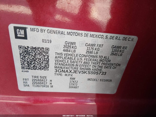 2019 CHEVROLET EQUINOX LT 9