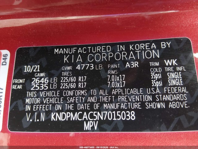 2022 KIA SPORTAGE LX 9