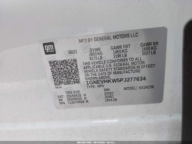 2023 CHEVROLET TRAVERSE AWD LT LEATHER 9