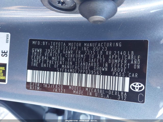2023 TOYOTA COROLLA LE 9
