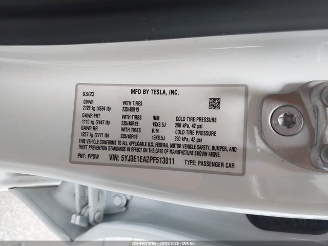 2023 TESLA MODEL 3 REAR-WHEEL DRIVE 9