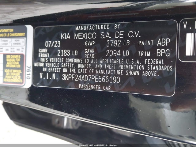 2023 KIA FORTE LXS 9