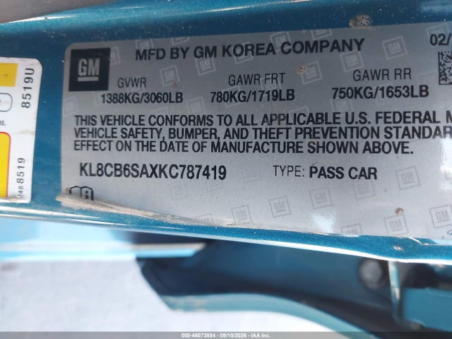 2019 CHEVROLET SPARK LS CVT 9