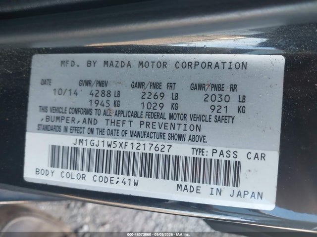 2015 Mazda MAZDA6 I GRAND TOURING — фото 9