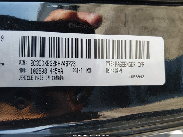2019 DODGE CHARGER SXT RWD 9