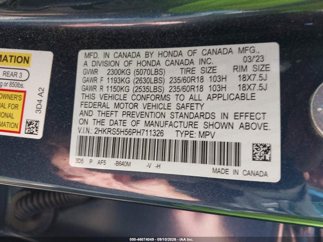 2023 HONDA CR-V HYBRID SPORT 9