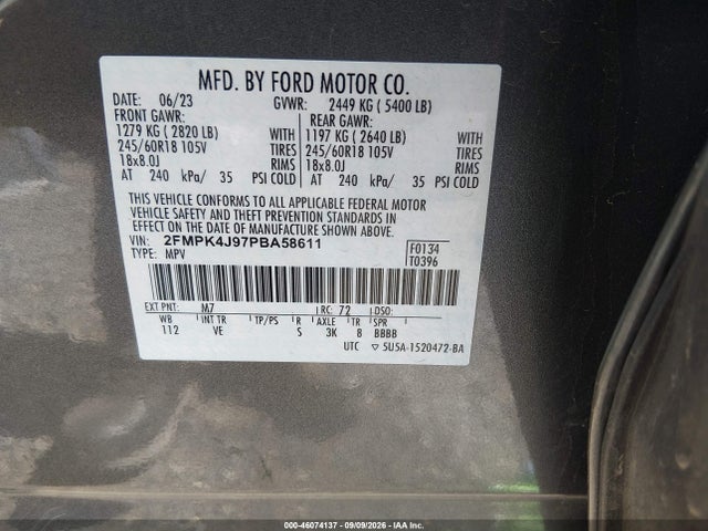 2023 FORD EDGE SEL 9