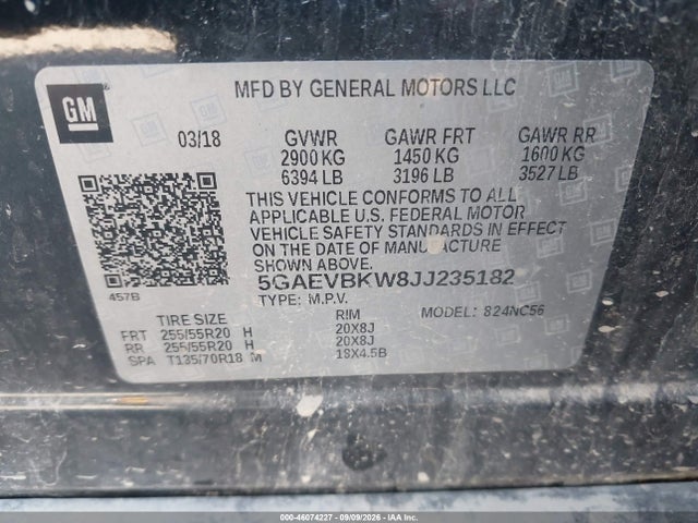 2018 BUICK ENCLAVE PREMIUM 9