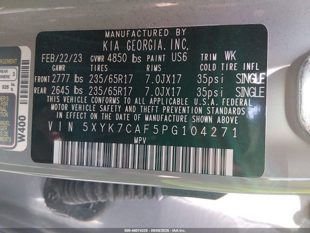 2023 KIA SPORTAGE X-PRO PRESTIGE 9