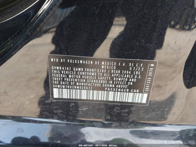 2022 VOLKSWAGEN JETTA 1.5T SE 9