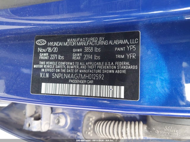 2021 HYUNDAI ELANTRA SEL 9