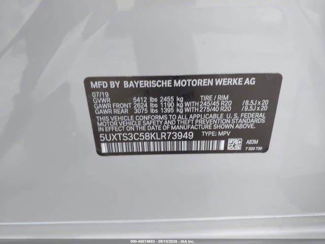 2019 BMW X3 M40I 9