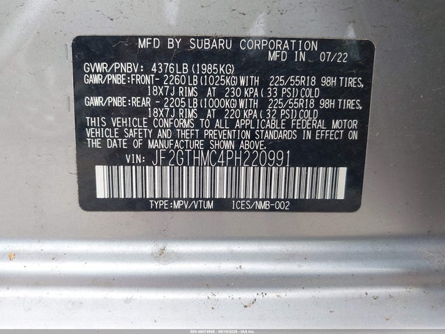 2023 SUBARU CROSSTREK LIMITED 9