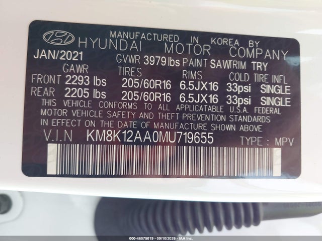 2021 HYUNDAI KONA SE 9