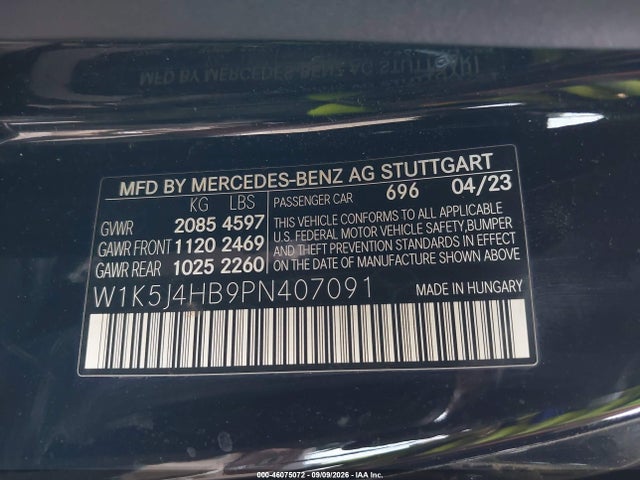 2023 MERCEDES-BENZ CLA 250 COUPE 4MATIC 9