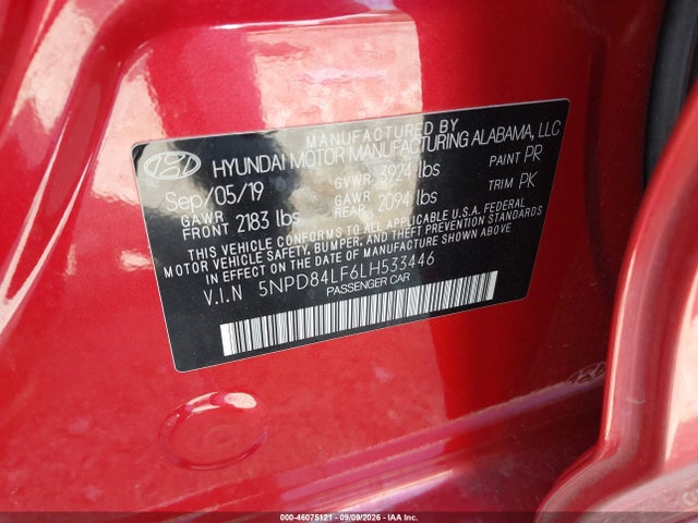 2020 HYUNDAI ELANTRA SEL 9