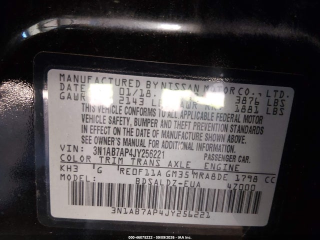 2018 NISSAN SENTRA SV 9