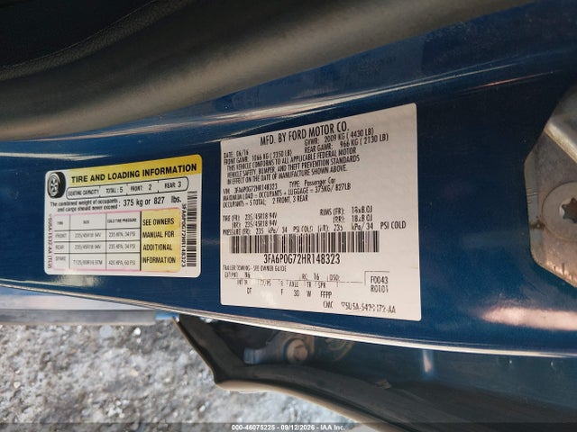 2017 FORD FUSION S 9