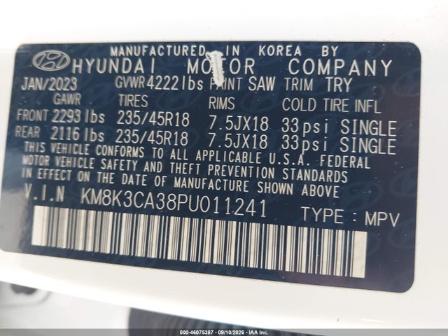 2023 HYUNDAI KONA N LINE 9