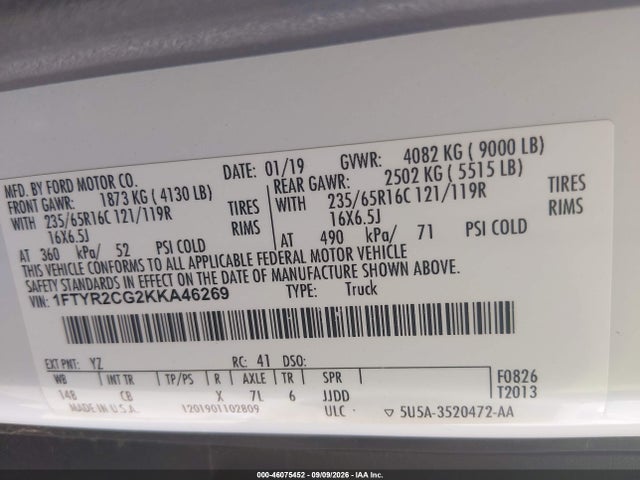 2019 FORD TRANSIT-250 9