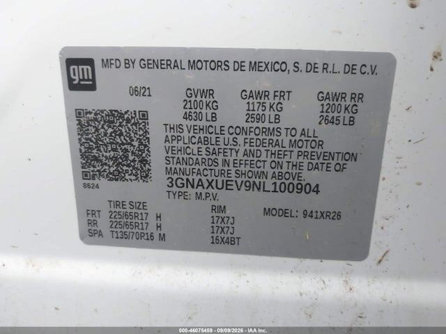 2022 CHEVROLET EQUINOX AWD LT 9