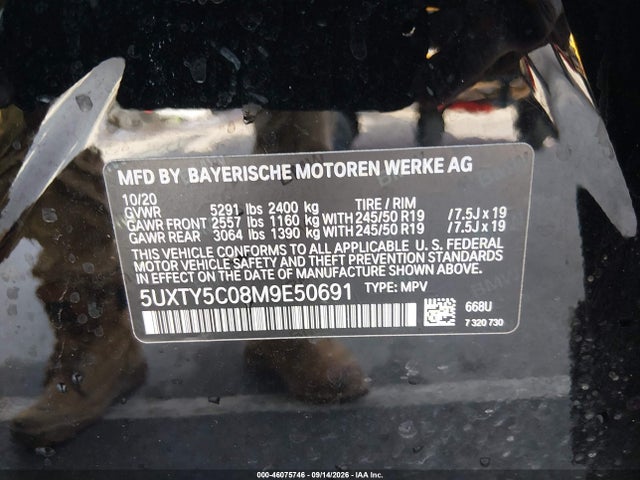 2021 BMW X3 XDRIVE30I 9