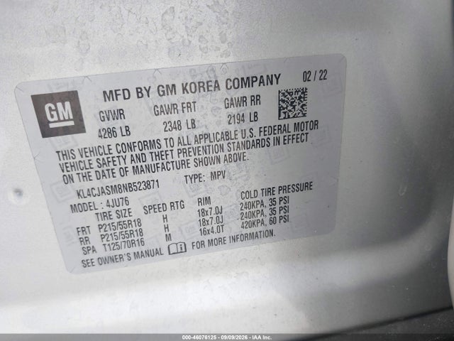 2022 BUICK ENCORE FWD PREFERRED 9