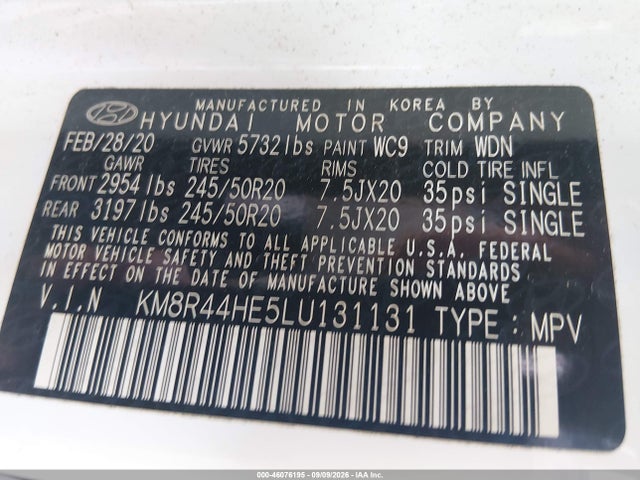 2020 HYUNDAI PALISADE SEL 9