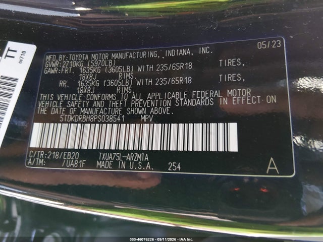 2023 TOYOTA HIGHLANDER XLE 9