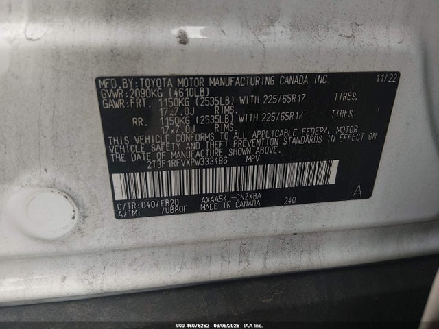 2023 TOYOTA RAV4 LE 9