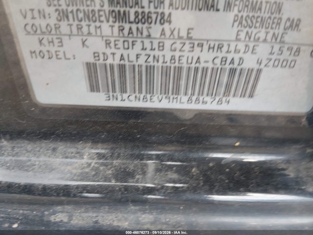 2021 NISSAN VERSA SV XTRONIC CVT 9
