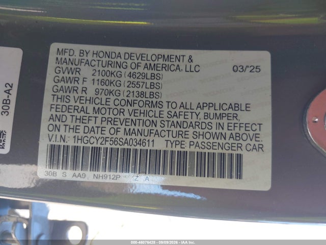 2025 HONDA ACCORD HYBRID SPORT 9