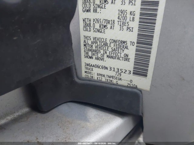 2009 Nissan TITAN SE 照片 9