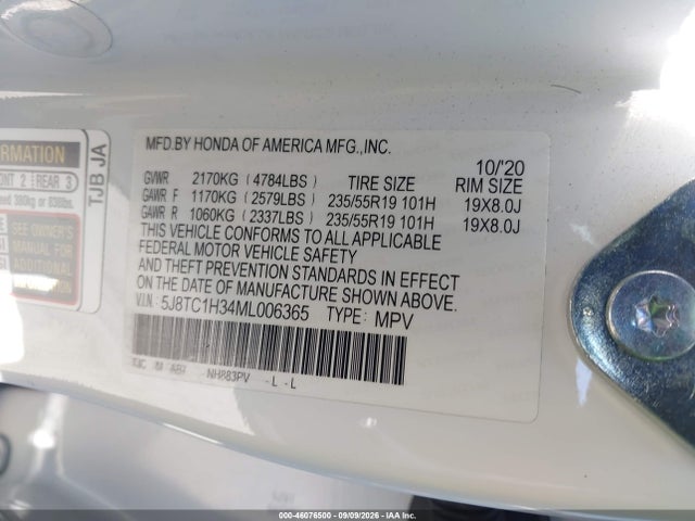 2021 ACURA RDX STANDARD 9