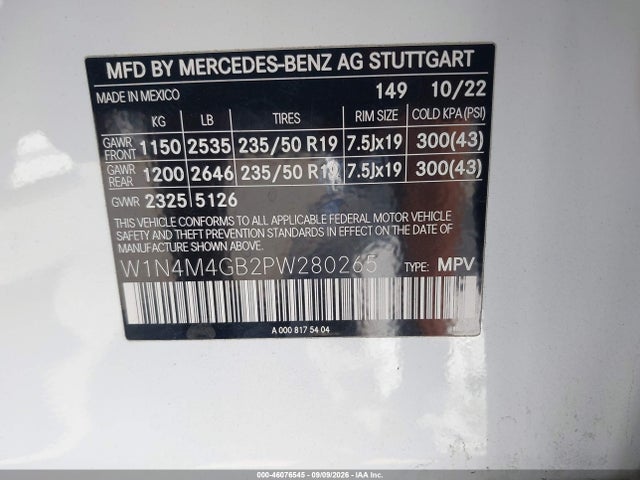 2023 MERCEDES-BENZ GLB 250 9