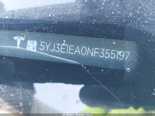 2022 TESLA MODEL 3 REAR-WHEEL DRIVE 9