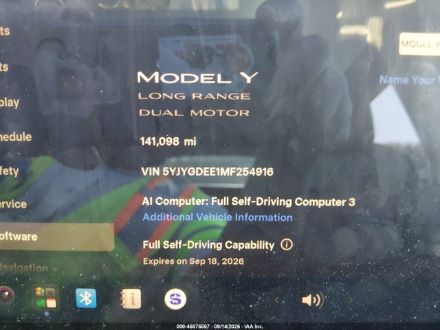 2021 TESLA MODEL Y LONG RANGE DUAL MOTOR ALL-WHEEL DRIVE 7