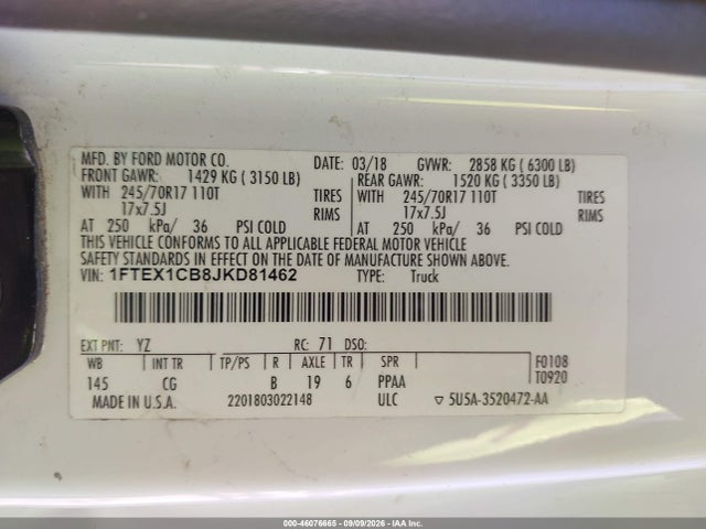2018 FORD F-150 XL 9