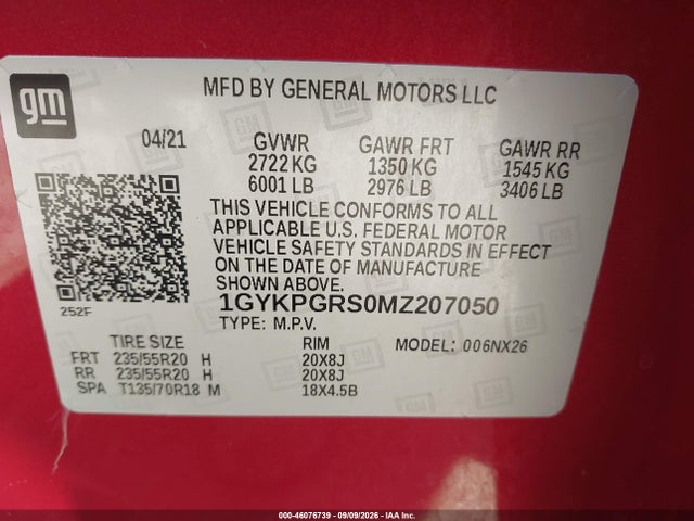 2021 CADILLAC XT6 AWD SPORT 9