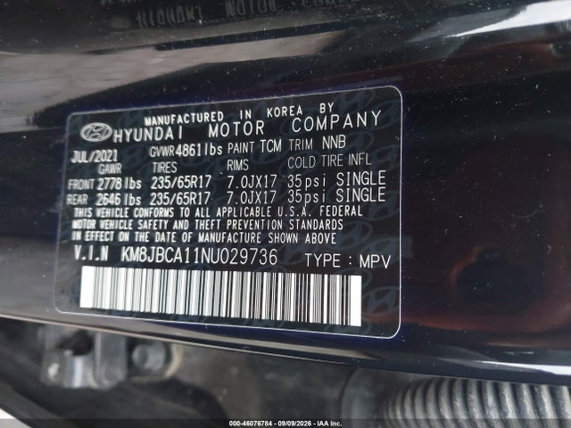2022 HYUNDAI TUCSON HYBRID BLUE 9