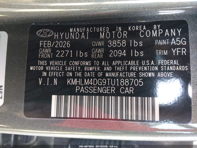 2026 HYUNDAI ELANTRA SEL SPORT 9