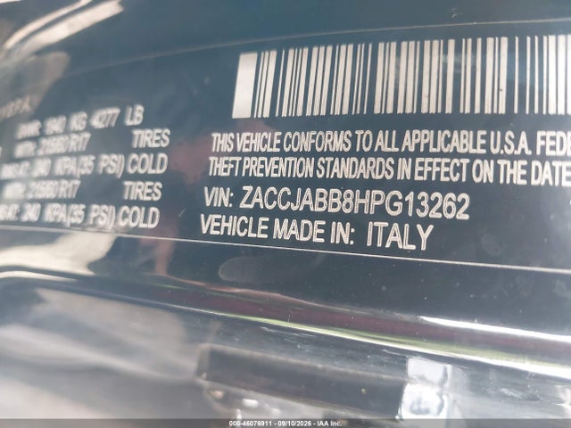 2017 JEEP RENEGADE LATITUDE FWD 9