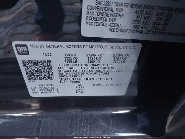 2023 GMC SIERRA 1500 4WD SHORT BOX DENALI 9