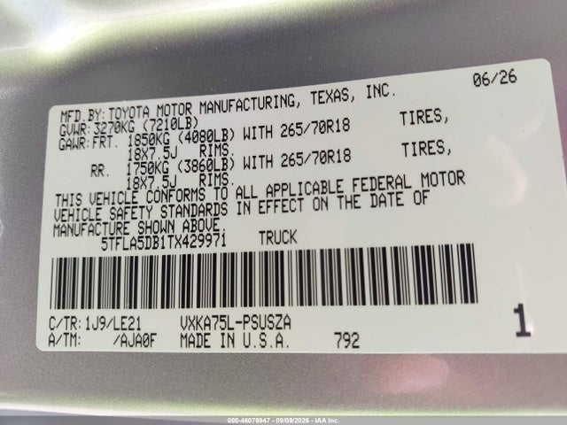 2026 TOYOTA TUNDRA SR5 CREWMAX 5.5' BED 9