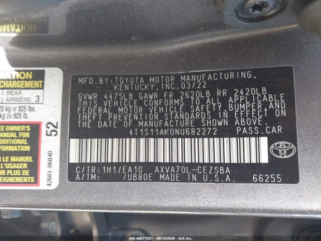 2022 TOYOTA CAMRY SE 9