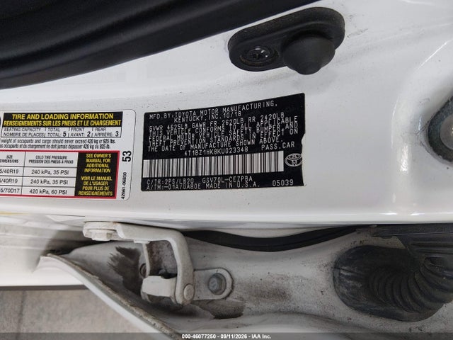 2019 TOYOTA CAMRY XSE V6 9