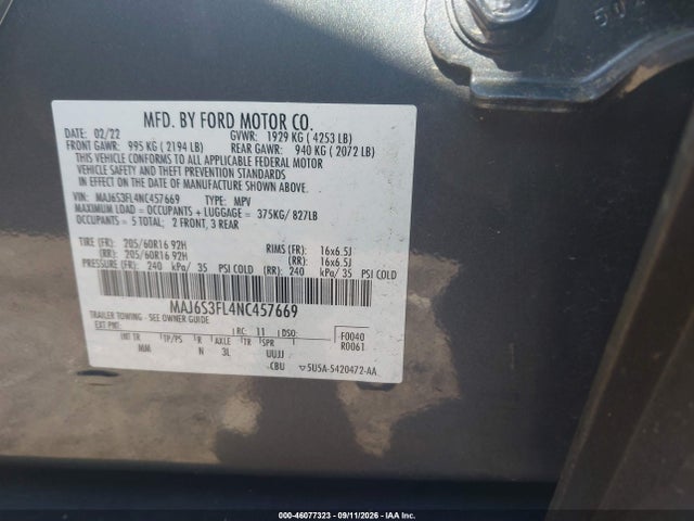 2022 FORD ECOSPORT S 9