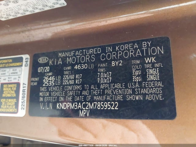 2021 KIA SPORTAGE LX 9